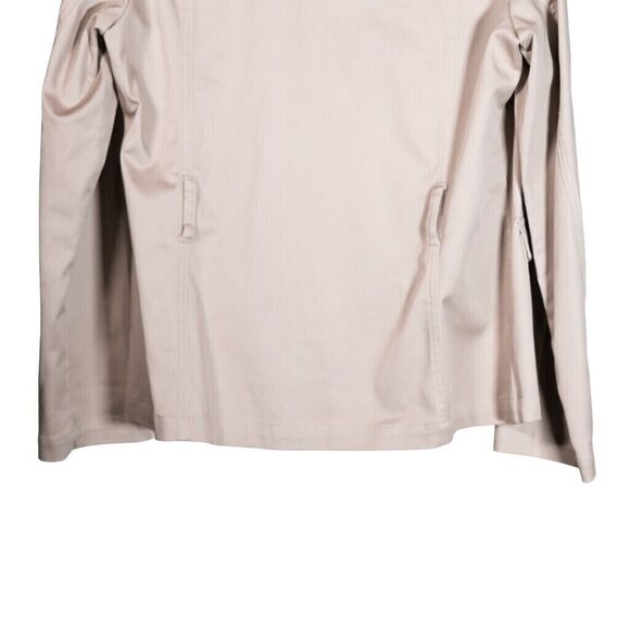 Brooks Brothers Women's Trench Coat Khaki Beige Stretch Twill Utility Jacket 12 - Picture 8 of 9